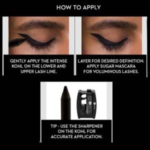 SUGAR Cosmetics Stroke Of Genius Heavy-Duty Kohl-Richly Pigmented Creamy Texture,Last Up to 8hrs(05 Black Magic - Mono, 1.2 g)