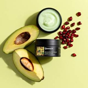 Quench Skin Repairing Night Cream (Korean Mask) with Avocado & Vitamin B5(10 ml)