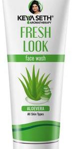 KEYA SETH AROMATHERAPY Fresh Look Aloe Vera Gel Deep cleanser Soothes Nourishes Reduces Blemishes & Moisturizing for All Skin Type, 100ml Face Wash(100 ml)