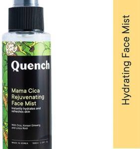 Quench Rejuvenating Face Mist with Cica Korean Ginseng| Hydrates & Soothes Skin Men & Women(100 ml)