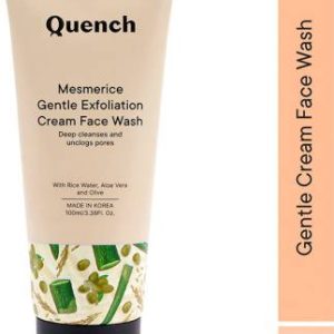 Quench Rice Water& Vitamin E | Cream Cleanser for Glowing Skin Face Wash(100 ml)