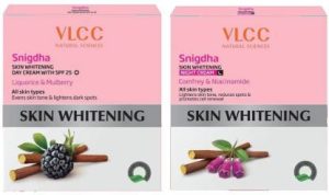 VLCC Snigdha Skin Whitening Premium Day & Night Cream Combo Pack of 2 (50gm X 2)(100 g)
