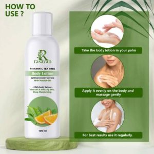 Rasayan Vitamin C tea tree Body Lotion For Women And Men, Body Lotion For Dry Skin??(100 ml)