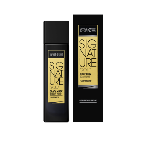 AXE SIGNATURE GOLD, BLACK MUSK & CEDAR WOOD, 80ML