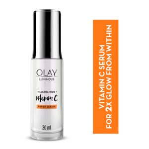 Olay Vitamin C Super Serum With 99% Pure Niacinamide For 2X Glow From 1St Use 78% Reduction In Spot(30ml)