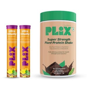 PLIX Ultra Vitality for Enhanced Strength & Performance Orange Burst + Chocolate