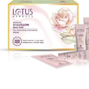 LOTUS HERBALS Radiant BridalGLOW Rose Gold Skin Illuminating & Revitalising Facial Single Facial Kit(57 g)