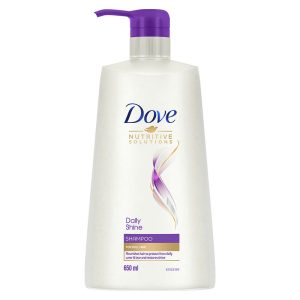Dove Daily Shine Shampoo 650 Ml|| For Damaged Or Frizzy Hair|| Makes Hair Soft|| Shiny And Smooth - Mild Daily Shampoo For Men & Women