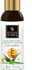 GOOD VIBES Aloe Vera & Vitamin E Age Defying & Moisturizing Day Face Lotion(120 ml)
