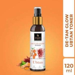 GOOD VIBES Ubtan De Tan Glow Toner 120ml Men & Women(120 ml)