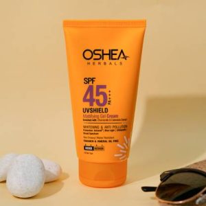 OSHEA Sunscreen - SPF 45+++ PA+++ Uv Shield Mattifying Gel Cream SPF 45 PA +++ 120g (pack of 2)(120 g)