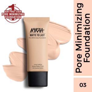 Nykaa Cosmetics Matte to Last Pore Minimizing Foundation - 03P Light(30ml)