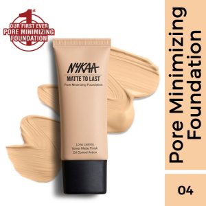 Nykaa Cosmetics Matte to Last Pore Minimizing Foundation - 04N Light(30ml)