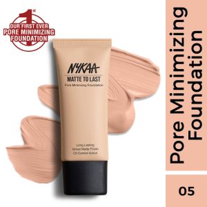 Nykaa Cosmetics Matte to Last Pore Minimizing Foundation - 05P Medium(30ml)