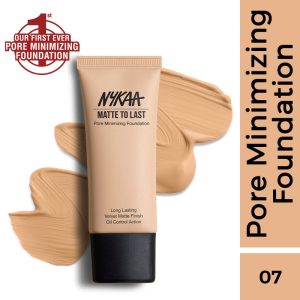 Nykaa Cosmetics Matte to Last Pore Minimizing Foundation - 07N Medium(30ml)