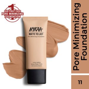 Nykaa Cosmetics Matte to Last Pore Minimizing Foundation - 11P Tan(30ml)