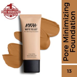 Nykaa Cosmetics Matte to Last Pore Minimizing Foundation - 13P Deep(30ml)