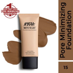 Nykaa Cosmetics Matte to Last Pore Minimizing Foundation - 15N Deep(30ml)