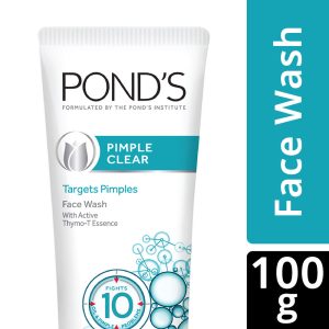 Ponds Pimple Clear Facewash with Active Thymo-T Essence Formula Helps Reduce Pimples In 3 Days(100g)