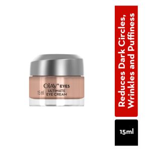 Olay Ultimate Eye Cream Reduces Dark Circles, Wrinkles & Puffiness With Niacinamide & Pentapeptides