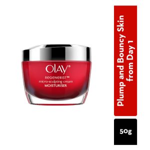 Olay Regenerist Micro Sculpting Day Cream For Plump & Bouncy Skin With Hyaluronic Acid & Niacinamide(50gm)