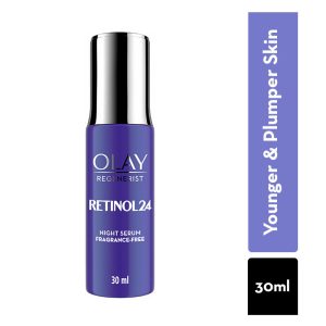 Olay Retinol 24 Night Serum, Renews & Resurfaces Skin, No Redness Or Irritation, Fragrance Free 8g