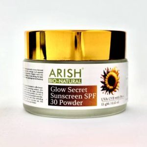ARISH BIO-NATURAL Sunscreen - SPF 30 GLOW SECRET SUNSCREEN SPF 30 POWDER SMALL(15 g)