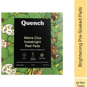 Quench Instabright Korean Peel Pads| Pre-Soaked with Cica & Korean Ginseng(150 g)