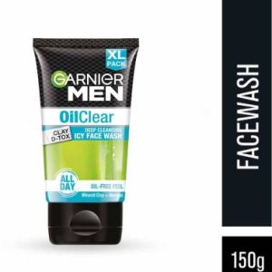 Garnier Men Oil Clear Deep Cleansing,Mineral Clay and Menthol Face Wash(150 g)