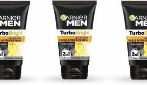 GARNIER Turbo Bright Anti-Pollution Double Action 50grm Pack of 3 Face Wash(150 g)