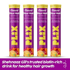 PLIX Flaunt Your Hair With 500mg Sesbania (Natural Biotin) Orange Burst
