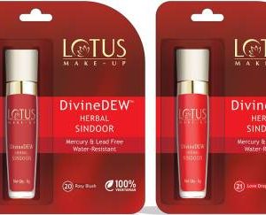 LOTUS MAKE - UP Divine Dew Sindoor Combo - Red & Maroon Sindoor(Red and Maroon)