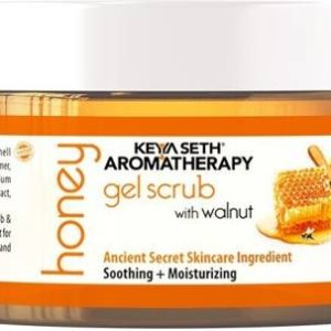 KEYA SETH AROMATHERAPY Honey Gel Scrub, with Walnut Shell, Honey Conditioner, for Face & Body Scrub(160 g)