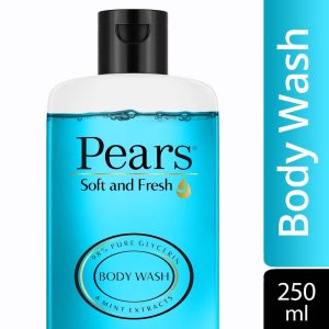 Pears Soft and Fresh Body Wash Paraben Free Shower Gel with Mint Extracts(250ml