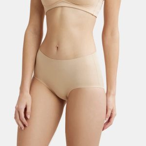 Jockey High Coverage Soft Touch Microfiber Elastane Stretch Full Brief with No Visible Pantyline - Skin