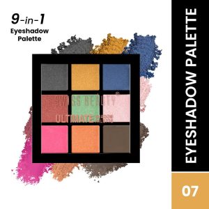 Swiss Beauty Ultimate 9 Pigmented Colors Eyeshadow Palette - Shade 07