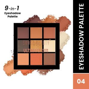 Swiss Beauty Ultimate 9 Pigmented Colors Eyeshadow Palette - Shade 04