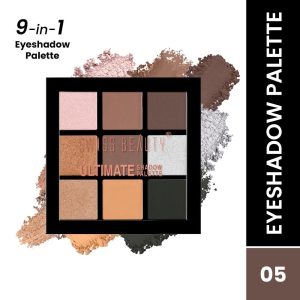Swiss Beauty Ultimate 9 Pigmented Colors Eyeshadow Palette - Shade 05