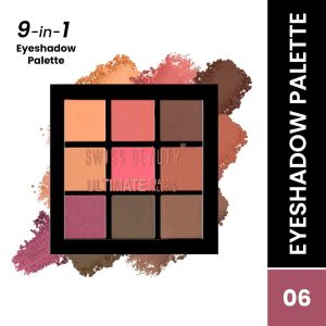 Swiss Beauty Ultimate 9 Pigmented Colors Eyeshadow Palette - Shade 06