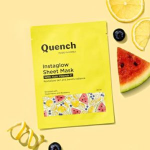 Quench Instaglow Sheet Mask (with Yuzu Vitamin C), Pack of 1(20 ml)