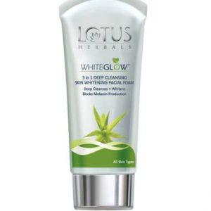 LOTUS HERBALS WhiteGlow 3-In-1 Deep Cleansing Skin Whitening Facial Foam, face wash, for all skin types Face Wash??(100 g)