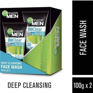GARNIER Men Oil Clear Clay D-Tox Deep Cleansing Icy Face Wash(200 g)