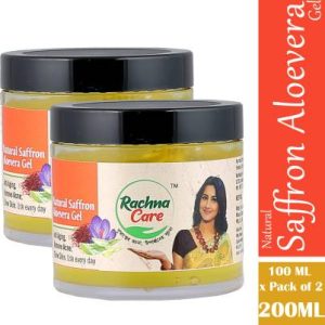 Rachna Care Natural Saffron Aloevera, All Skin Types Gel (100ml x 2)(200 ml)