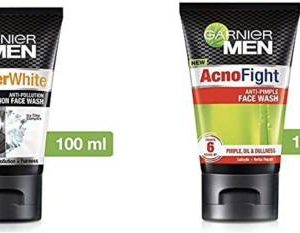 GARNIER Power White Anti-Pollution Double Action Facewash and Acno Fight Anti-Pimple Facewash Face Wash(200 ml)