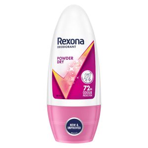 Rexona Powder Dry Underarm Roll On Deodorant For Women|| Antiperspirant|| Removes Odour|| Keeps Skin Fresh & Clean|| Alcohol Free|| Skin Friendly|| 50 Ml
