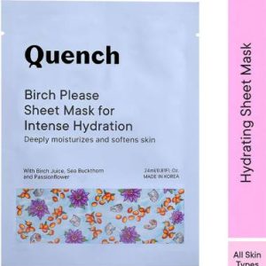 Quench 3% Birch Juice Sheet Mask for Intense Hydration(25 ml)
