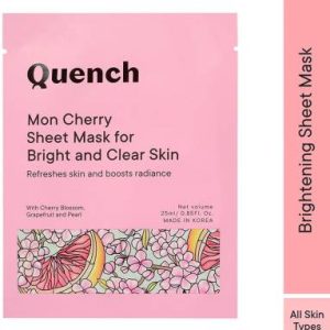 Quench Cherry Blossom Brightening Korean Sheet Mask| For Instant Glow??(25 ml)