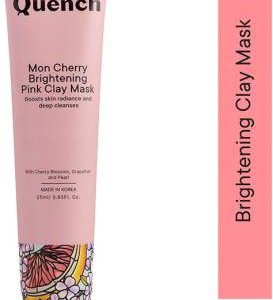 Quench Brightening Pink Clay Mask with Cherry Blossom| Boosts Skin Radiance(25 ml)