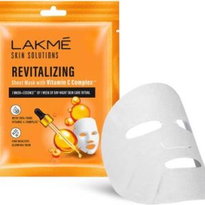 Lakme Skin Solutions Sheet Mask Revitalizing with Vitamin C(25 ml)