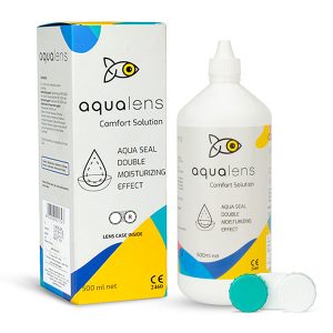 Aqualens Comfort Contact Lens Solution with Free Lens Case - 500ml(500ml)